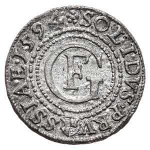 Ducal Prussia, George Frederick, 1594 shekel, Königsberg