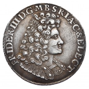 Prusy, Fryderyk III, 2/3 talara (gulden) 1689 I-E, Magdeburg