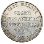 Deutschland, Anhalt. Bergbautaler 1861 A, Berlin, SLR-Präsentation