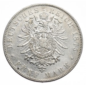 Germany, Baden, Friedrich I, 5 marks 1875 G