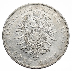 Deutschland, Baden, Friedrich I., 5 Mark 1875 G