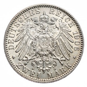 Niemcy, Bawaria, 2 marki 1906 D, Monachium