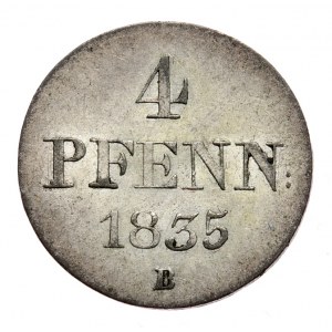 Deutschland, Hannover, 4 fenigs 1835