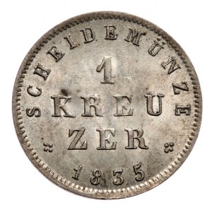 Niemcy, Hesja, 1 krajcar 1835