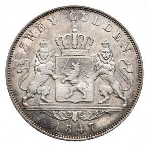 Niemcy, Hesja, 2 guldeny 1847