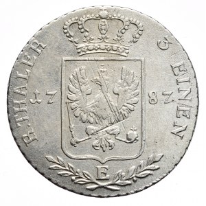 Germany, Prussia, Frederick William II, 1/3 thaler 1787 E, Königsberg