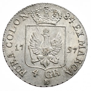 Niemcy, Prusy, Fryderyk Wilhelm II, 4 grosze 1797 E, Królewiec