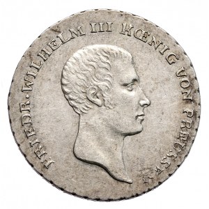 Niemcy, Prusy, Fryderyk Wilhelm III, 1/6 talara 1814, B, Wrocław