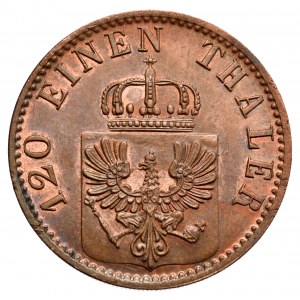 Niemcy, Prusy, 3 fenigi 1868 B, Wrocław