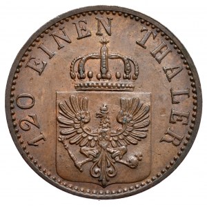 Niemcy, Prusy, 3 fenigi 1867 B, Wrocław