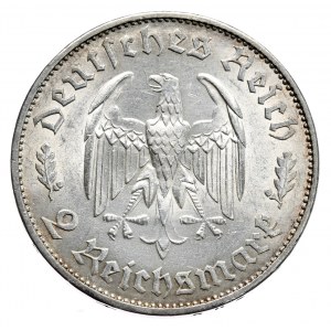 Deutschland, 2 Mark 1934 F, Schiller