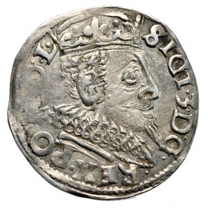 Zygmunt III, Trojak 1597, Wschowa. Nieopisana końcówka legendy awersu SIGI 3 i nieopisany wariant interpunkcji awersu