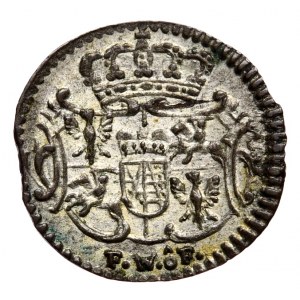 August III, halerz 1754, Drezno