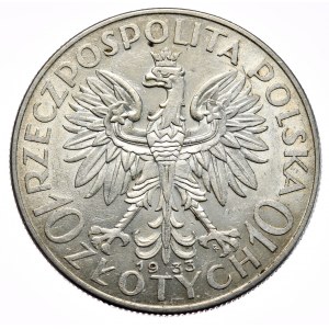 10 Zloty 1933 Frau, Warschau