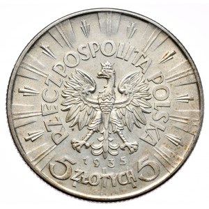 Polska, II RP, Józef Piłsudski, 5 złotych 1935, Warszawa