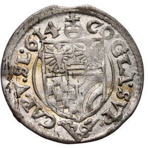 Śląsk, Księstwo Ziębicki-Oleśnickie, Karol, 3 krajcary 1614, Oleśnica