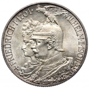 Niemcy, Prusy, 2 marki 1901 A, Berlin, 300 lat Królestwa Prus