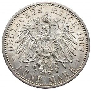Germany, Prussia, 5 marks 1907 A, Berlin