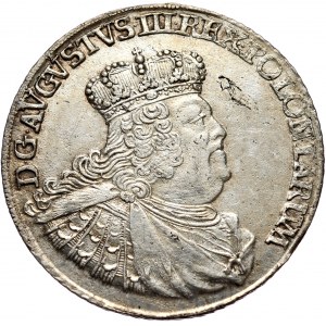 August III, Ort koronny 1756, Lipsk, mała głowa