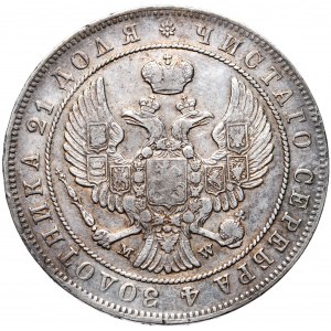 Zabór rosyjski, Mikołaj I, Rubel 1844 MW, Warszawa