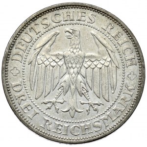 Deutschland, Weimarer Republik, 3 Mark 1929 E, Muldenhütten, 1000-jähriges Jubiläum von Meissen