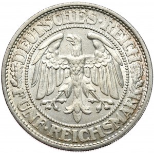 Niemcy, Republika Weimarska, 5 marek 1932 D, Monachium, Dąb