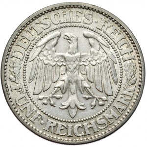 Niemcy, Republika Weimarska, 5 marek 1932 A, Berlin, Dąb