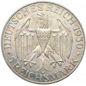 Niemcy, Republika Weimarska, 5 marek 1930 E, Muldenhütten, Graf Zeppelin