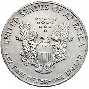 1 oz 1990 USA dolar Liberty Silver Eagle, uncja 999 AG