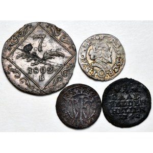 Zestaw 4 monet Austria, Prusy, Niemcy XVII-XIX w.