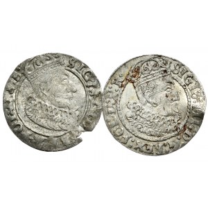 Sigismund III Vasa, set of pennies 1625 and 1626, Gdansk.