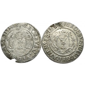 Sigismund III Vasa, set of pennies 1625 and 1626, Gdansk.