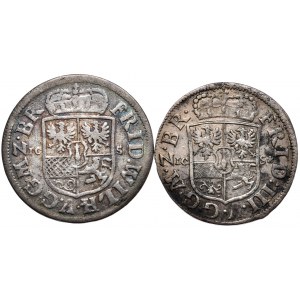 Prusy, Fryderyk Wilhelm i Fryderyk III, 2 x 1/12 talara 1688 i 1691