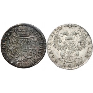 Zestaw 1/12 talara 1763 i 1/12 talara 1790, Polska, Saksonia