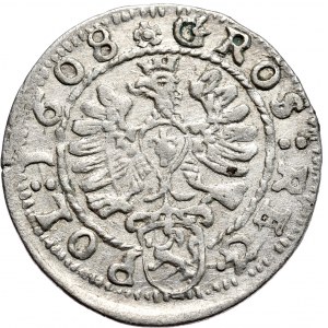 Zygmunt III Waza, Grosz 1608, Kraków, M.D.L./POL: