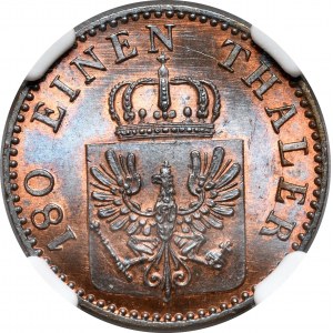 Niemcy, Prusy, Wilhelm I, 2 fenigi 1863 A, Berlin