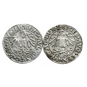 Zestaw 2 półgroszy litewskich Zygmunta Augusta 1547 i 1549