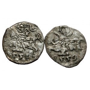 Zestaw 2 denarów litewskich Zygmunta Augusta 1558 i 1559