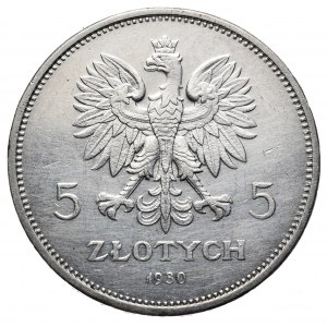 5 złotych 1930 sztandar, Warszawa