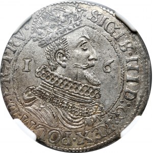 Sigismund III Vasa, ort 1623, Gdansk, tip of obverse legend PRV