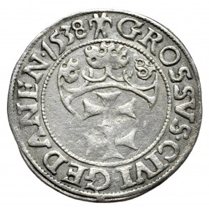 Sigismund I. der Alte, Pfennig 1538, Danzig