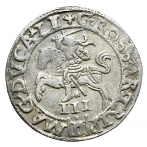 Sigismund II Augustus, trojak 1562 Vilnius, LI/LI