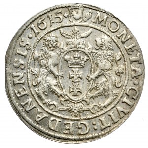 Sigismund III. Vasa, ort 1615, Danzig, neuerer Büstentyp