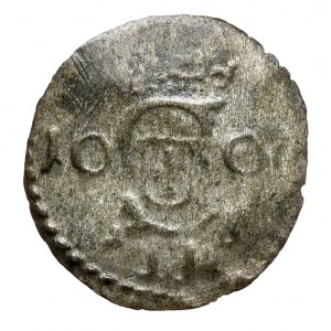 Sigismund III Vasa, dwudenar 1607, Vilnius, Bogoria coat of arms without shield, very rare