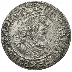 John II Casimir, sixpence/mistake-fourpence 1664 AT, Kraków