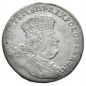August III, 2 Pfennig, 8 Pfennig 1753, Leipzig, mit einem Sternchen nach dem Datum.