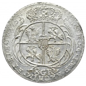 August III, two-zloty, 8 pennies 1753, Leipzig