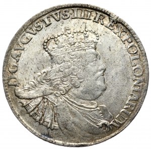 August III., Krone orth 1756, Leipzig, kleinerer Kopf