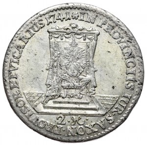 August III., 2 Vikariepfennige (zwei Groschen) 1741, Dresden