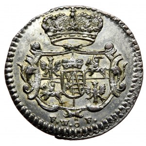 Augustus III Sas, 3 haler 1739, Dresden, EXCELLENT STATE